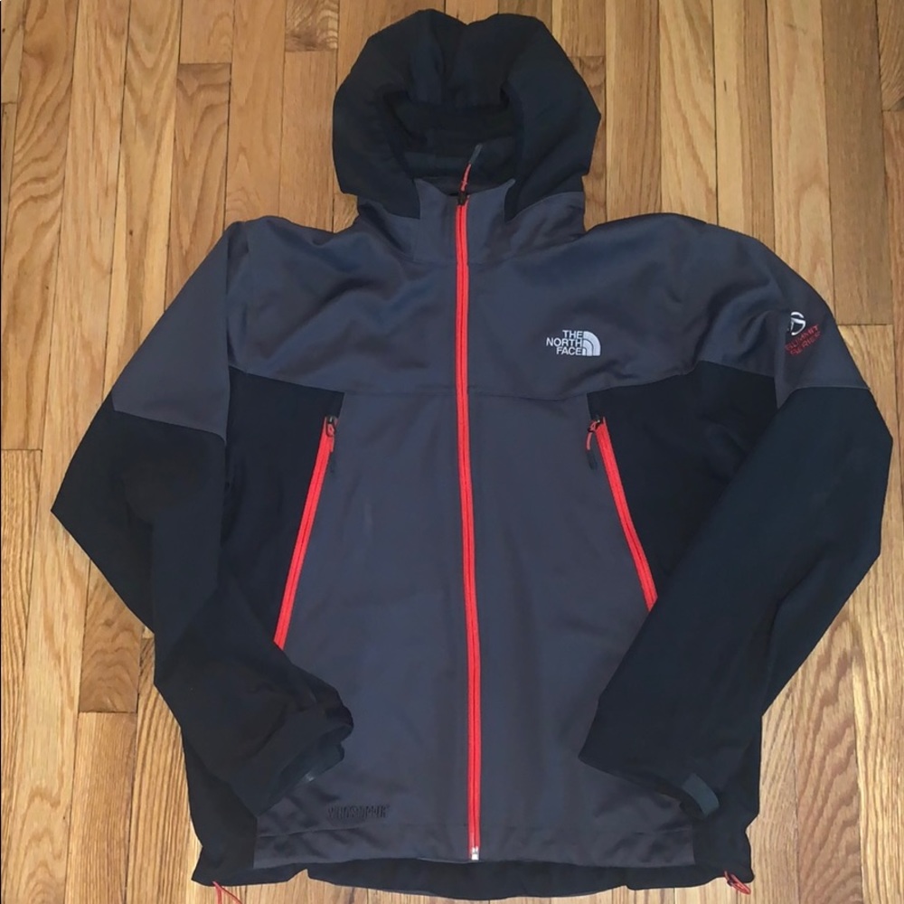 MENS Northface Windstopper Jacket in Charcoal Grey